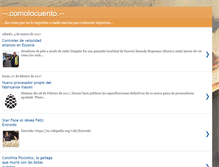 Tablet Screenshot of comolocuento.blogspot.com