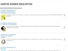 Tablet Screenshot of nuevorumboeducativo.blogspot.com