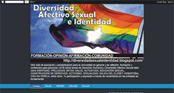 Desktop Screenshot of diversidadsexualeidentidad.blogspot.com