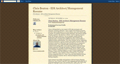 Desktop Screenshot of chrisbentontechresume.blogspot.com