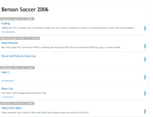 Tablet Screenshot of bensonsoccer.blogspot.com