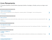 Tablet Screenshot of livre-pensamento.blogspot.com