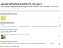 Tablet Screenshot of gengenerator.blogspot.com