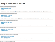 Tablet Screenshot of buypanasonichometheater.blogspot.com