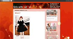 Desktop Screenshot of girlswithredhair.blogspot.com