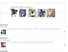 Tablet Screenshot of luckydogrescueblog.blogspot.com