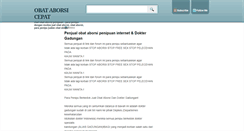 Desktop Screenshot of obataborsicepat.blogspot.com