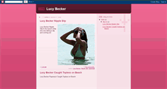 Desktop Screenshot of lucybeckers.blogspot.com