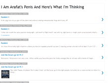 Tablet Screenshot of iamarafatspenisandhereswhatimthinking.blogspot.com