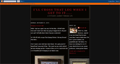 Desktop Screenshot of crossthatleg.blogspot.com
