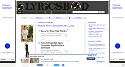 Desktop Screenshot of lyricsbod.blogspot.com