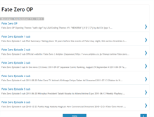 Tablet Screenshot of fatezeroop.blogspot.com