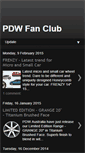 Mobile Screenshot of pdwfanclub.blogspot.com
