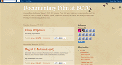 Desktop Screenshot of bctcfilm.blogspot.com