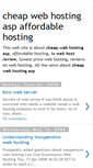Mobile Screenshot of cheap-web-hosting-asp-33.blogspot.com