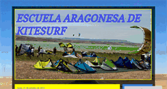 Desktop Screenshot of escuelaaragonesadekitesurf.blogspot.com