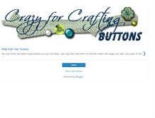 Tablet Screenshot of crazy4craftingbuttons.blogspot.com