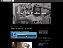 Tablet Screenshot of exiledfromcontentment.blogspot.com