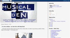 Desktop Screenshot of musical-den.blogspot.com