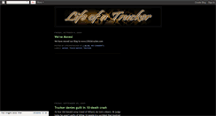 Desktop Screenshot of lifeofatrucker.blogspot.com