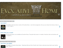 Tablet Screenshot of evocativehome.blogspot.com