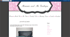 Desktop Screenshot of mommieandme-boutique.blogspot.com