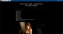 Desktop Screenshot of cute-sexy-girl.blogspot.com