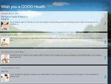 Tablet Screenshot of healthiswealth-jadoon.blogspot.com
