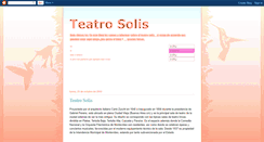 Desktop Screenshot of infodelteatrosolis.blogspot.com