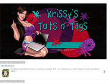 Tablet Screenshot of krissystutsntags.blogspot.com