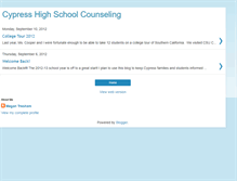 Tablet Screenshot of cypresshighschool.blogspot.com