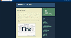 Desktop Screenshot of nemesisofthevole.blogspot.com