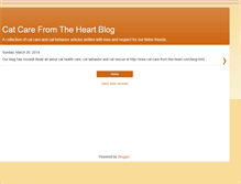 Tablet Screenshot of catcarefromtheheart.blogspot.com