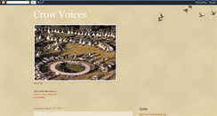 Desktop Screenshot of crowvoices.blogspot.com