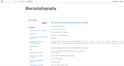 Desktop Screenshot of biocrystallography.blogspot.com