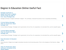 Tablet Screenshot of degreeineducationonlineusefulfact.blogspot.com