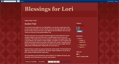 Desktop Screenshot of blessingforlori.blogspot.com