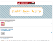 Tablet Screenshot of marblesfromheaven.blogspot.com