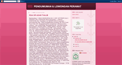 Desktop Screenshot of pengumuman-perawat.blogspot.com