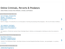Tablet Screenshot of criminals-perverts-predators.blogspot.com