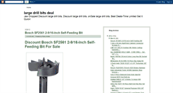 Desktop Screenshot of largedrillbitsdeal.blogspot.com
