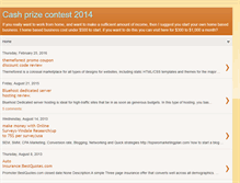 Tablet Screenshot of cash-prize-contest.blogspot.com