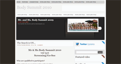 Desktop Screenshot of bodysummit2010.blogspot.com
