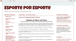 Desktop Screenshot of esporteporesportevirtual.blogspot.com