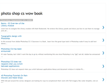 Tablet Screenshot of photoshop-cs-wow-book.blogspot.com