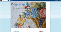 Desktop Screenshot of happyappliquer.blogspot.com