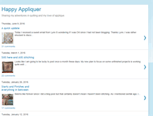 Tablet Screenshot of happyappliquer.blogspot.com