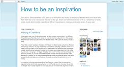 Desktop Screenshot of howtobeaninspiration.blogspot.com