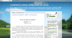 Desktop Screenshot of compartilhandoapalavradedeus.blogspot.com