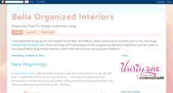 Desktop Screenshot of bellaorganizedinteriors.blogspot.com